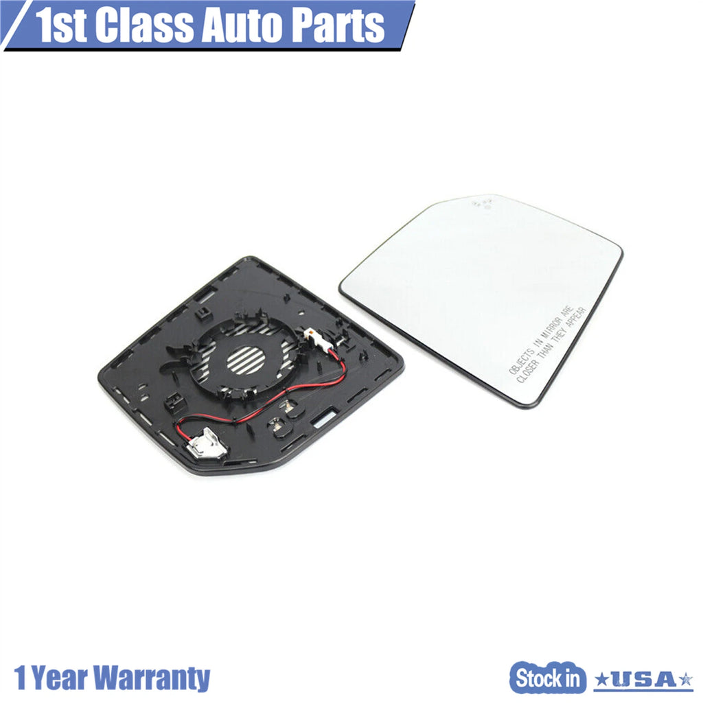Pair of Rear View Mirror Glass with Backplate for Ford F150 (2015–2017)