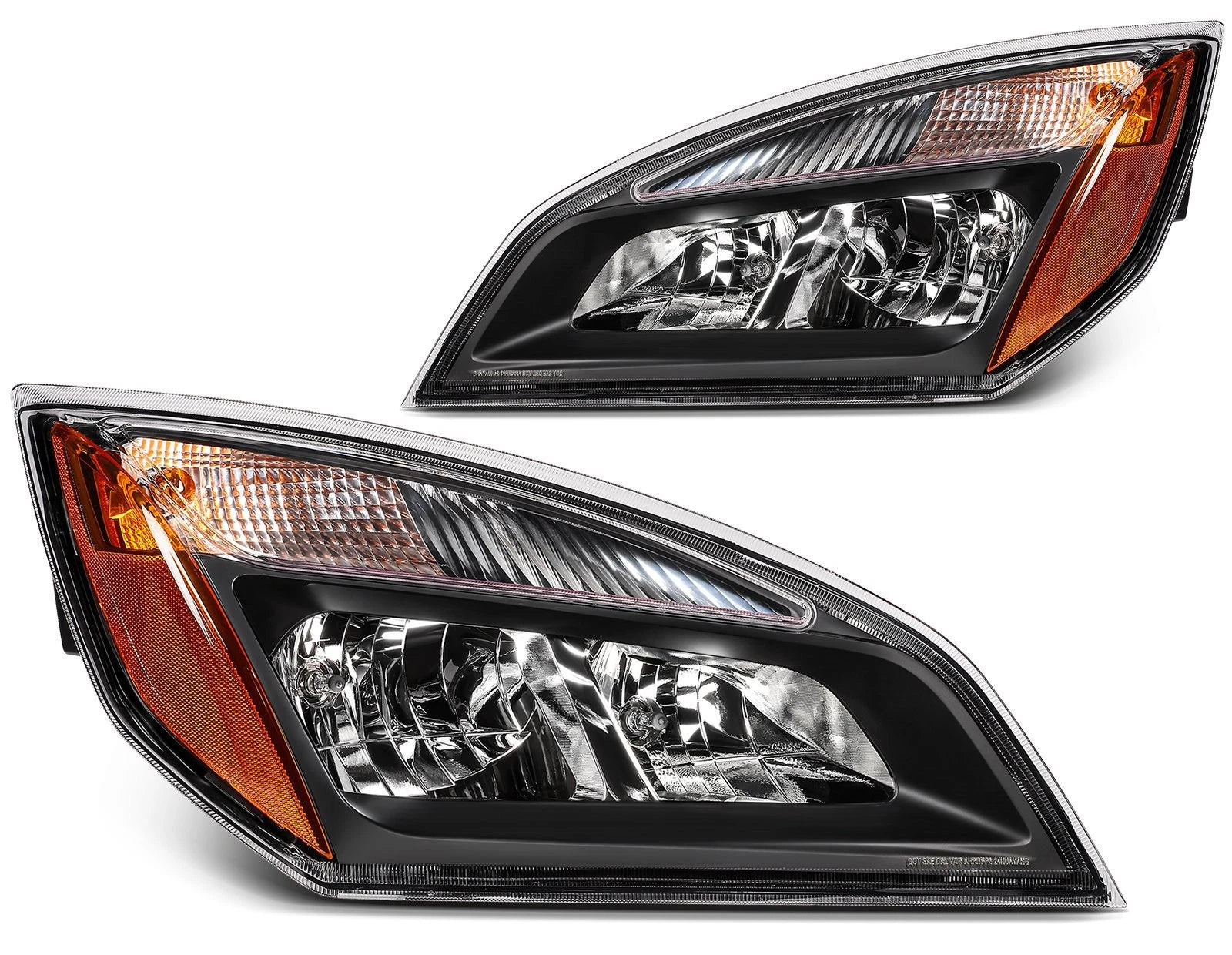 2X Halogen Headlights with Bulbs for Freightliner Cascadia (2018–2020)