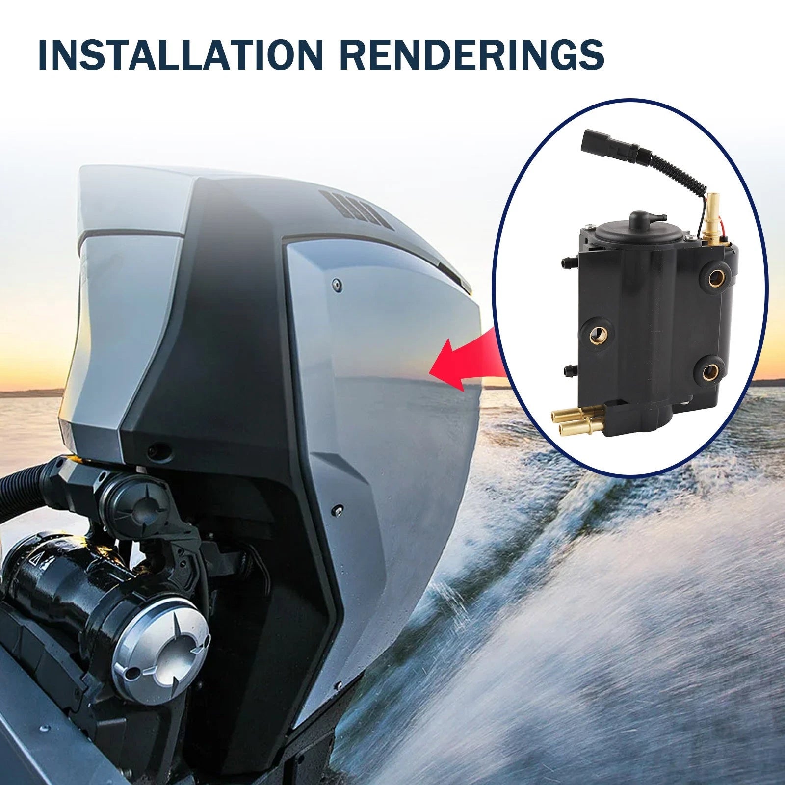 Fuel Pump Vapor Separator for Johnson Evinrude Etec (2004-2023)