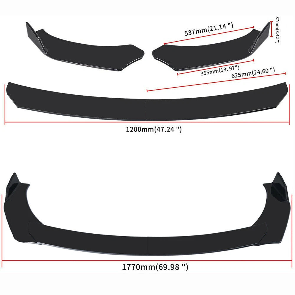 Front Bumper Lip Spoiler for BMW (Universal)