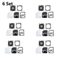 Set of 6 Carburetor Gasket Kits for ZAMA GND-105 C1M-EL44 Chainsaw
