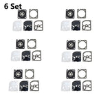 Set of 6 Carburetor Gasket Kits for ZAMA GND-105 C1M-EL44 Chainsaw