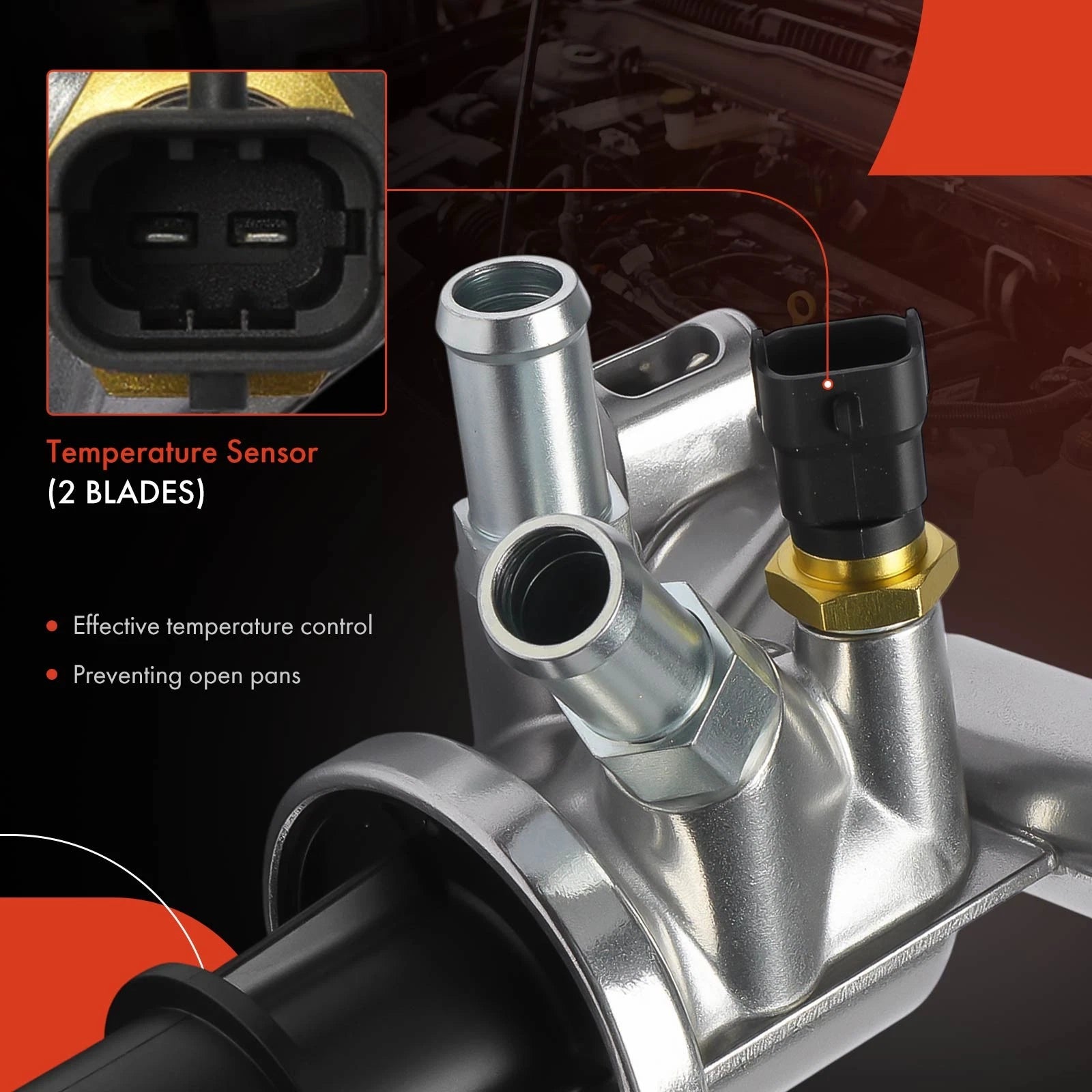 Thermostat Housing Assembly for Jeep Cherokee Liberty Dodge Nitro (2008–2012)