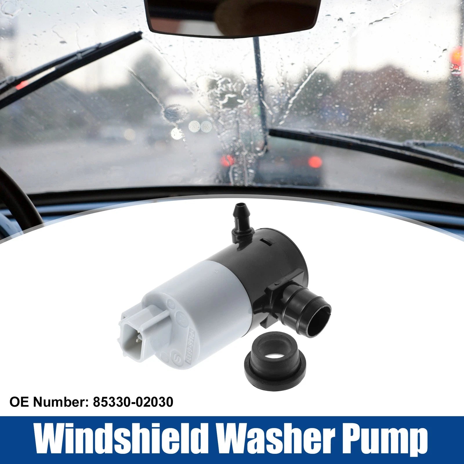 1 Pcs Windshield Washer Pump 85330-02030 for Toyota Corolla (2007–2013)