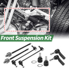 8pcs Front Suspension Kit Tie Rod End Sway Bar Link for Ford Mustang 