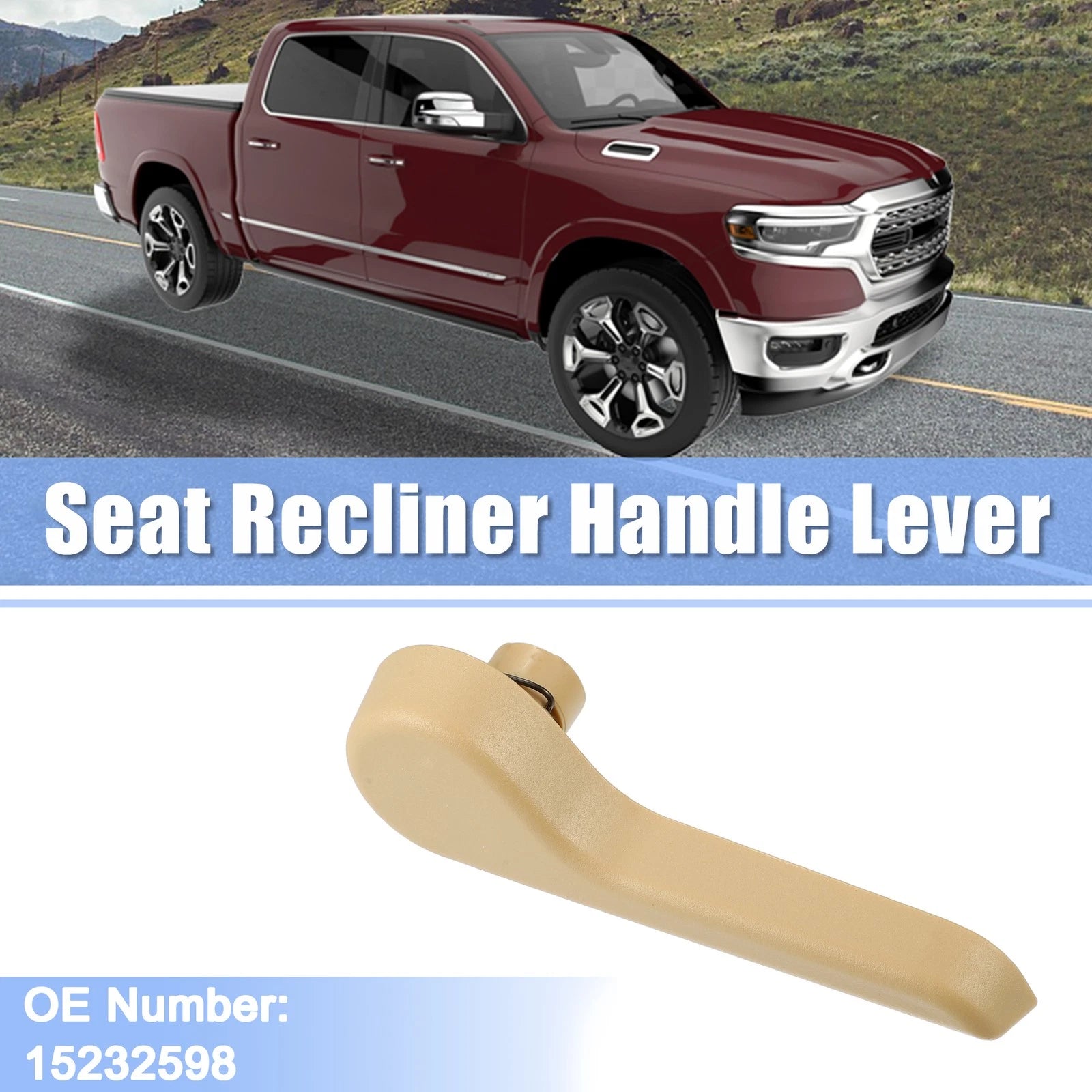 Front Right Seat Recliner Handle Lever for Chevrolet Avalanche (2002–2013) Beige