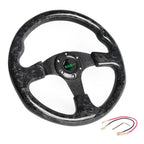 14-Inch Carbon Fiber Racing Steering Wheel for Drifting