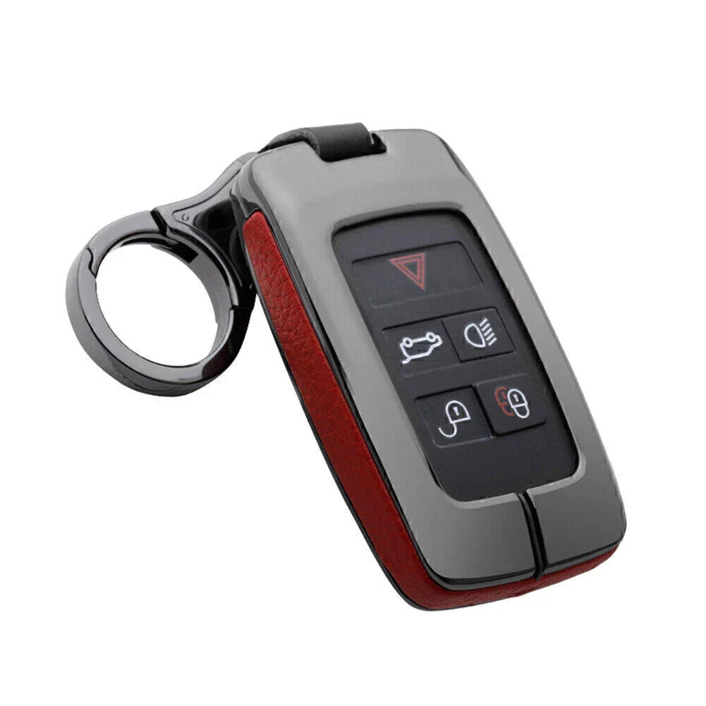 Jaguar Land Rover Key Fob Case Cover Shell Leather for Discovery Range Rover