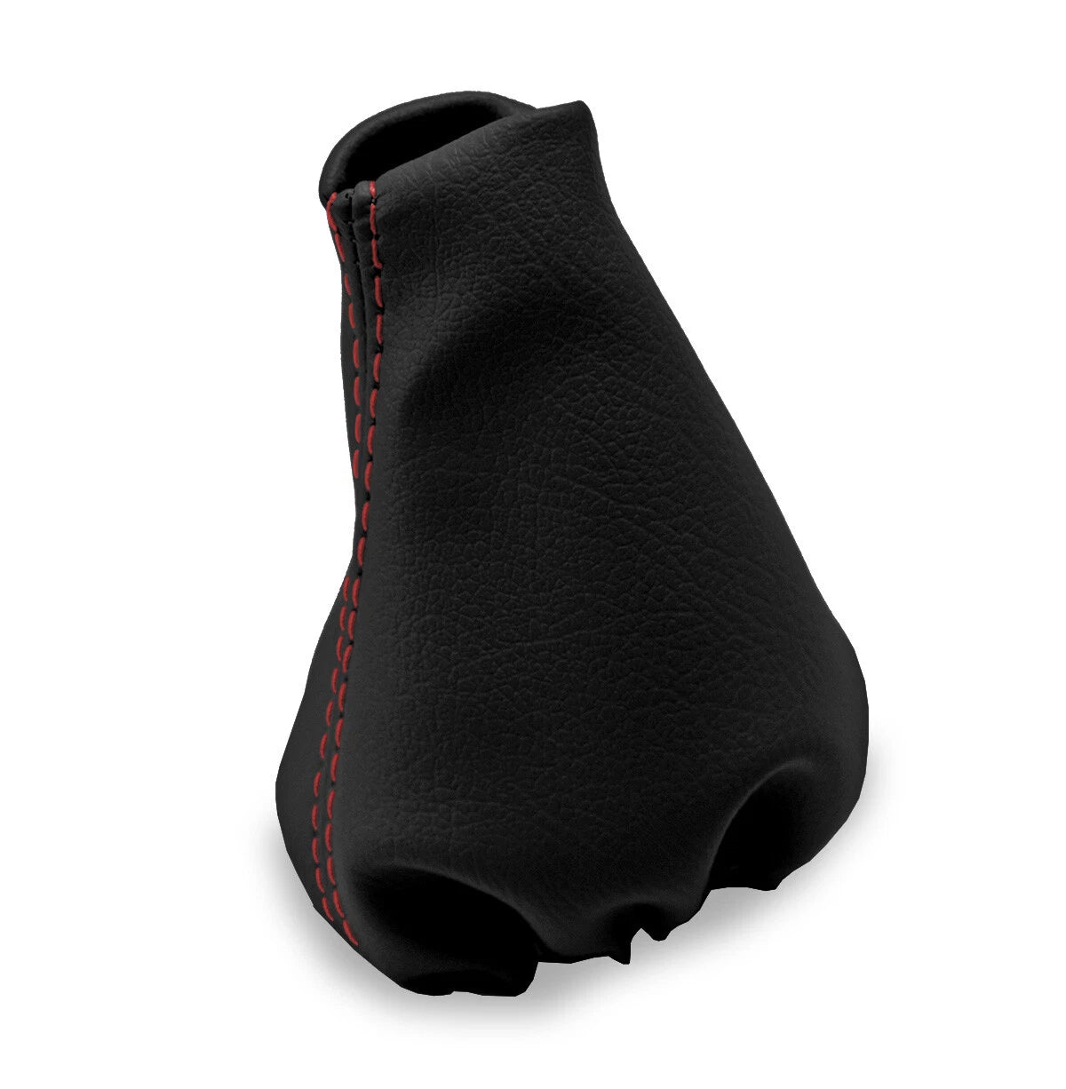 Leather Manual Shift Boot Cover for BMW E21 E12 (1975–1984) Black Red Stitch
