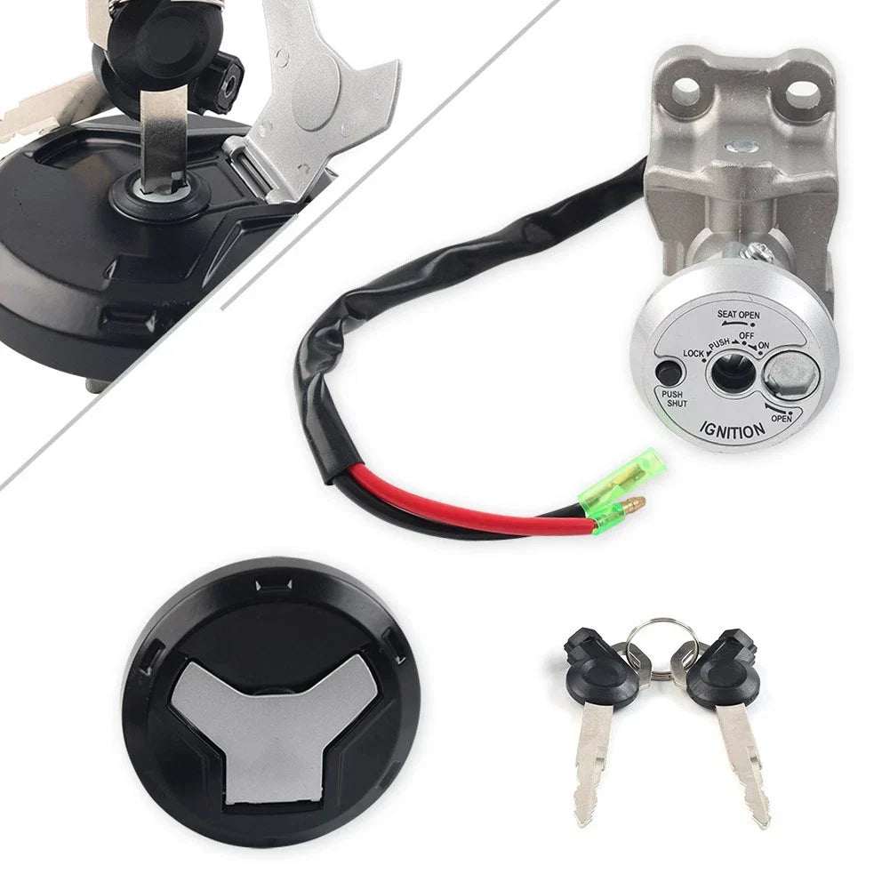 Ignition Switch Lock & Fuel Gas Cap Cover w/ Key for Yamaha NMAX 155 (2015-19)