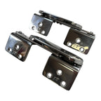 Set of 2 Roll Back Bolster Seat Hinges for Marine Applications (Stainless Steel)