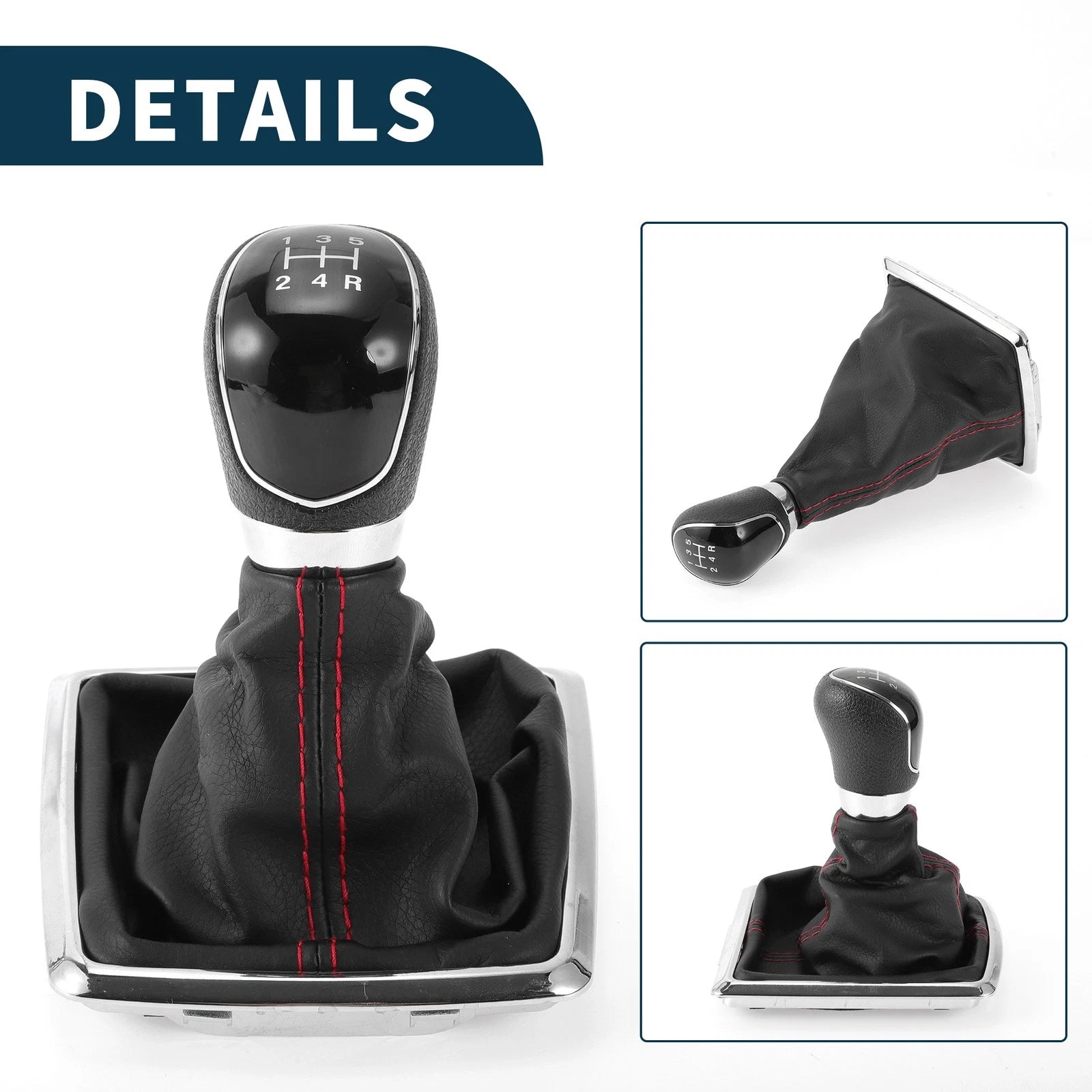 5 Speed Manual Gear Shifter Knob with Cover for Ford Focus MK2 (2006–2011)