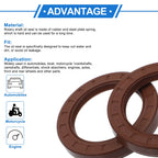 2X Oil Seal Rotary Shaft Seal FKM Rubber 70x100x13mm for Various Models