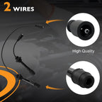 2X Ignition Coil Pack & Spark Plug Wire Set for Mazda Protege (2001-2005)