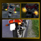 2X Rear Turn Signal Lights for Yamaha TW200 XT225 XT250 FZR400 FZR600