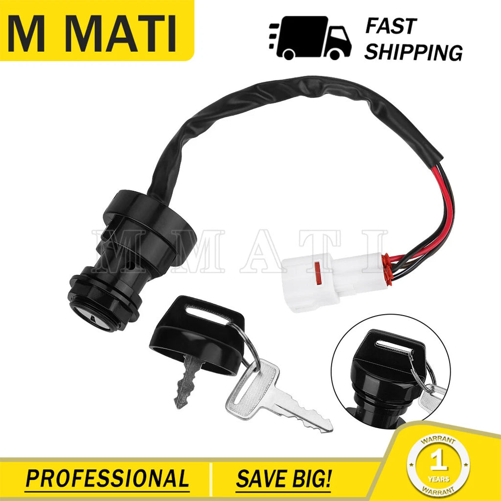 Ignition Key Switch for Yamaha Grizzly 80 600 (2000–2001) 4GB-82510-12-00