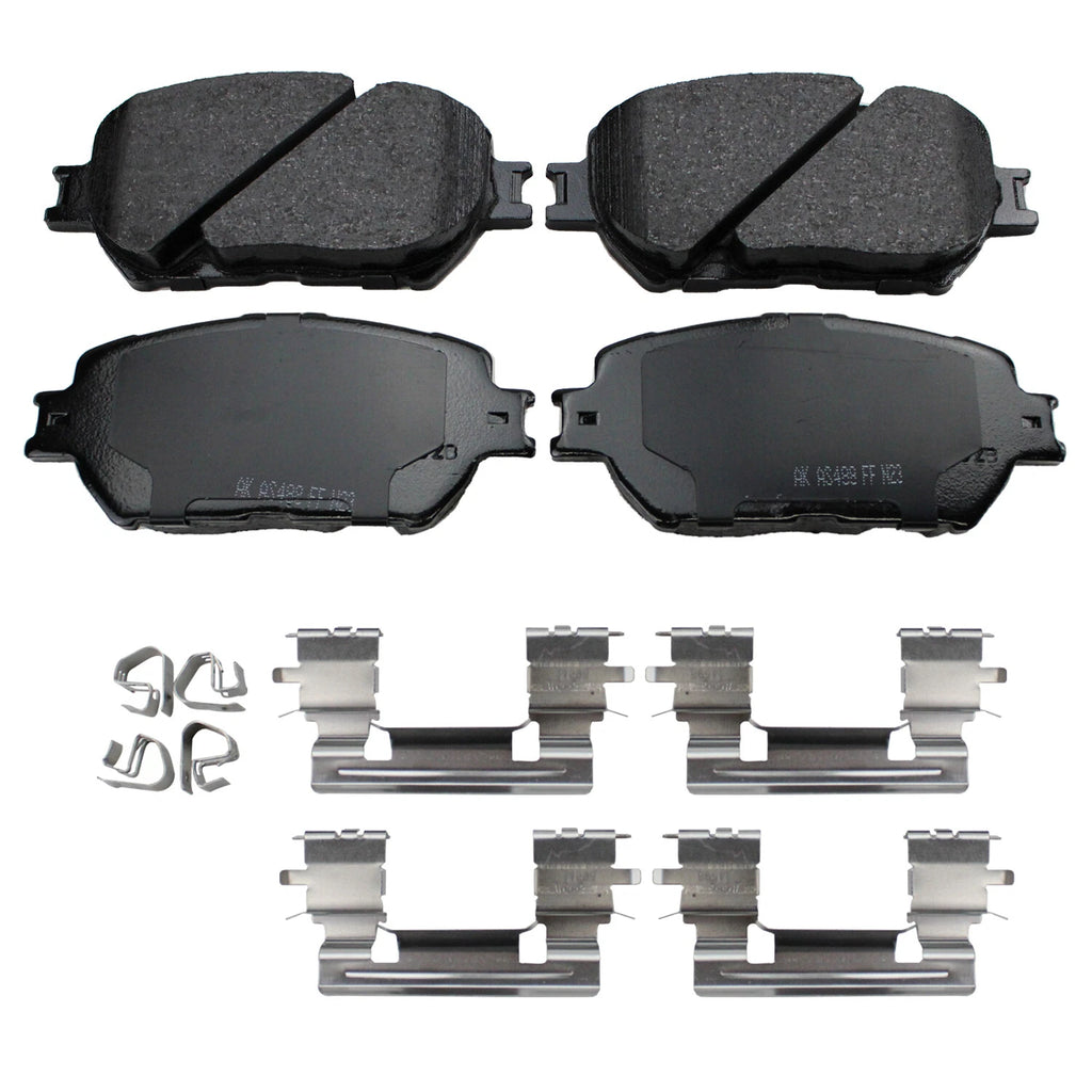 Set of 4 Akebono ProAct Front Ceramic Disc Brake Pads for Lexus GS300 IS250 (1998–2015)