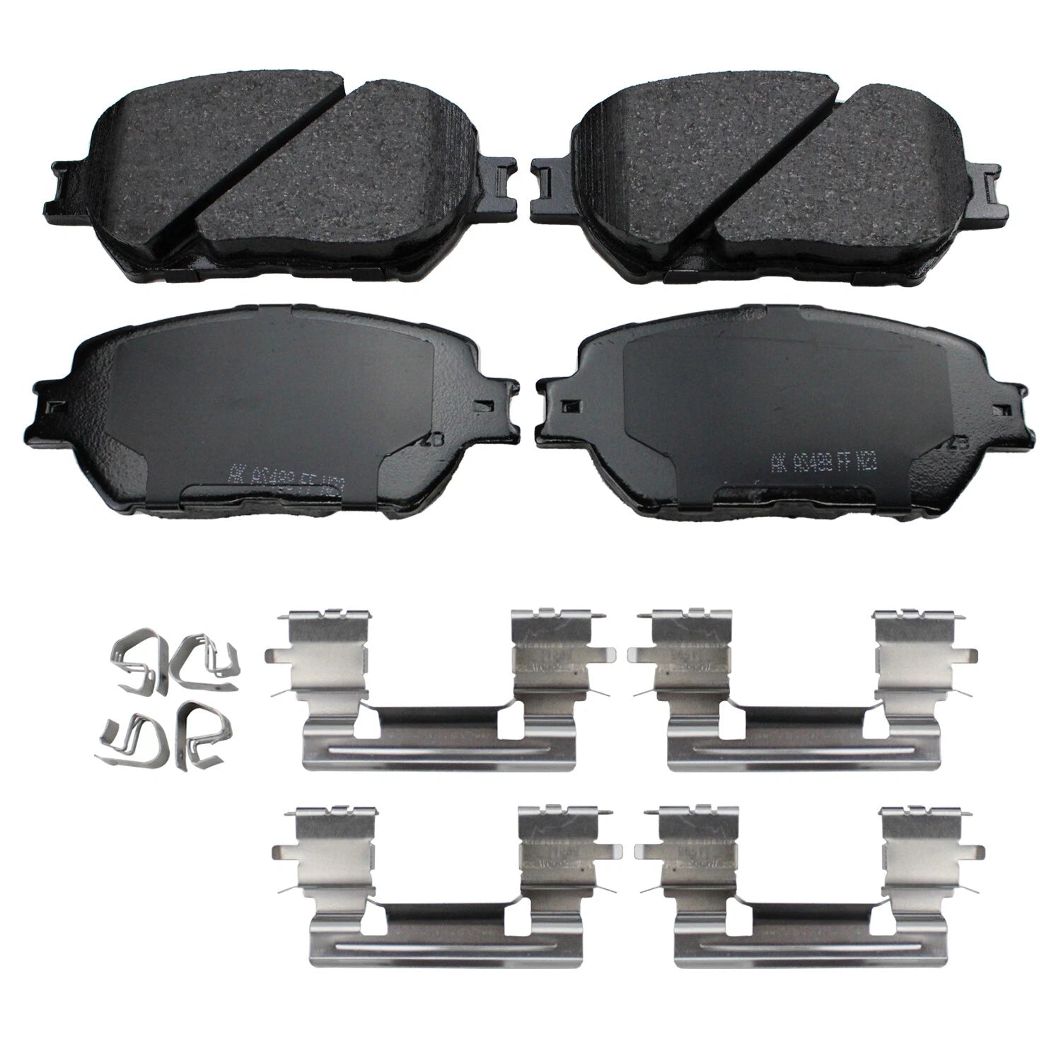 Set of 4 Akebono ProAct Front Ceramic Disc Brake Pads for Lexus GS300 IS250 (1998–2015)