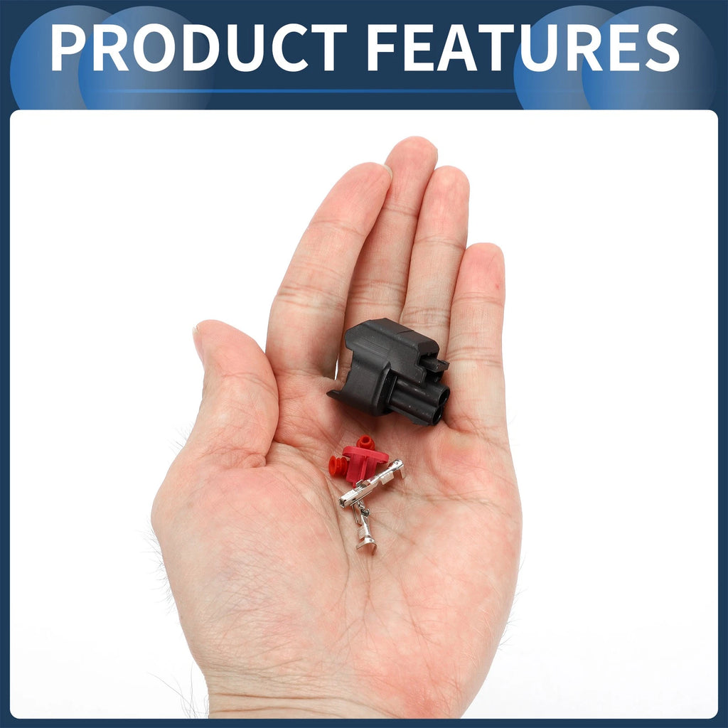 2 Pin Fuel Injector Waterproof Connector Plug for Chevrolet 