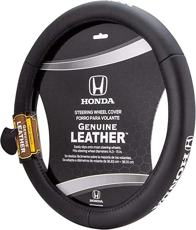 Genuine Leather Steering Wheel Cover for Honda