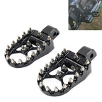 Black MX Style Rear Foot Pegs for Harley Softail Fat Bob Low Rider (2018-2023)