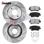 Front Disc Rotors + Brake Pads for Hyundai Elantra (2017–2020)