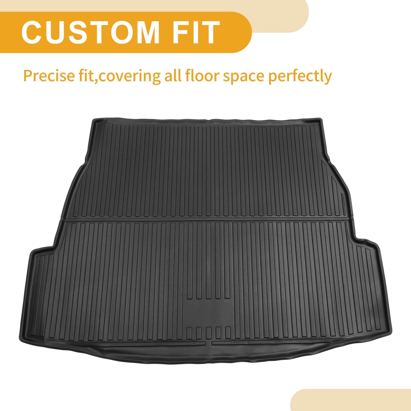 Cargo Liner Rear Trunk Mat for Toyota RAV4 (2019–2024) TPE Stripe Pattern