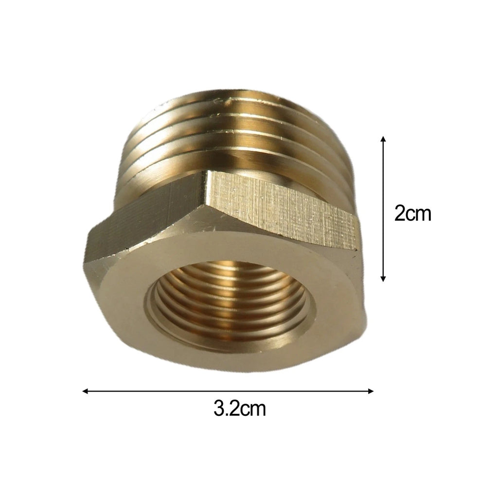 Set of 4 Brass Hose Bushings 3/4" GHT Male to 3/8" NPT Female Adapter