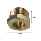 Set of 4 Brass Hose Bushings 3/4" GHT Male to 3/8" NPT Female Adapter