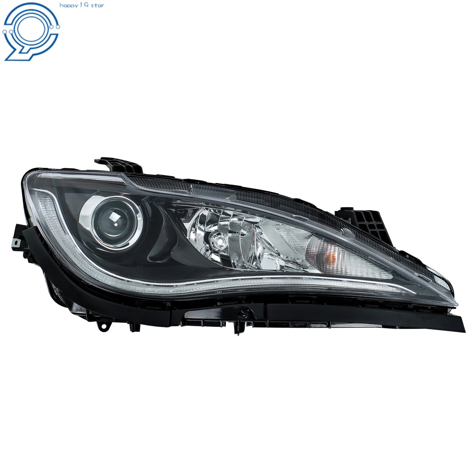Right Headlight for Chrysler Pacifica (2017-2020) HID with LED DRL Chrome Trim