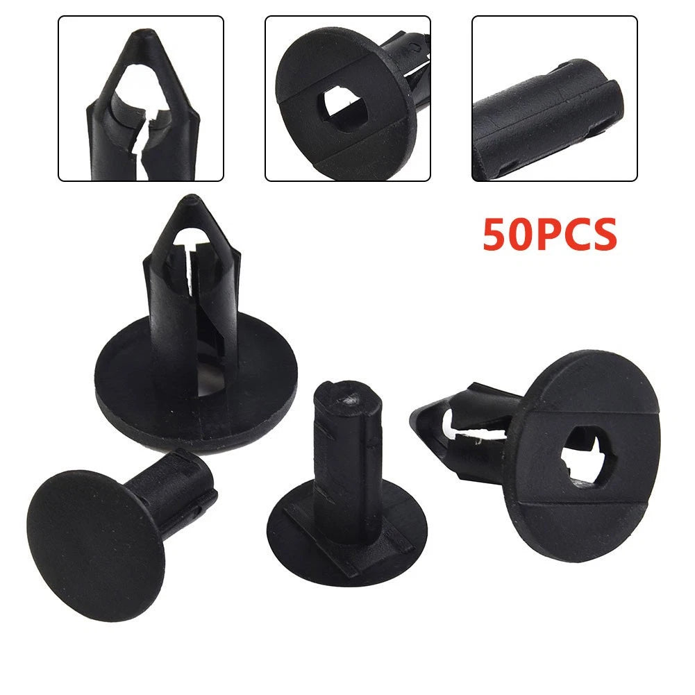 50X Fenders Rivets Clips for ATV UTV (8mm Diameter)