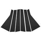 6 Pcs Door Pillar Window Trim for Hyundai Santa Fe ix45 (2019–2021) Black