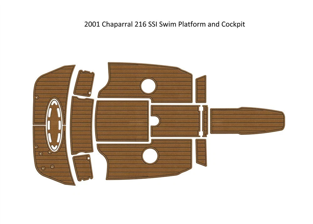 EVA Foam Teak Deck Floor Pad for Chaparral 216 SSI (2001)