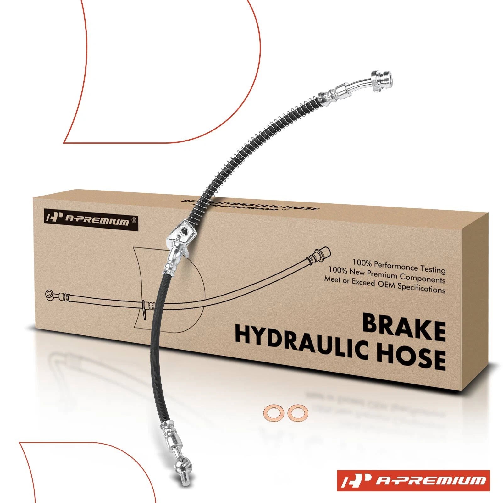 Front Right Brake Hydraulic Hose for Kia Forte (2014–2018)