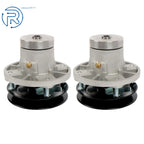 Set of 2 Spindle Assemblies with Pulley for John Deere 38" Deck 