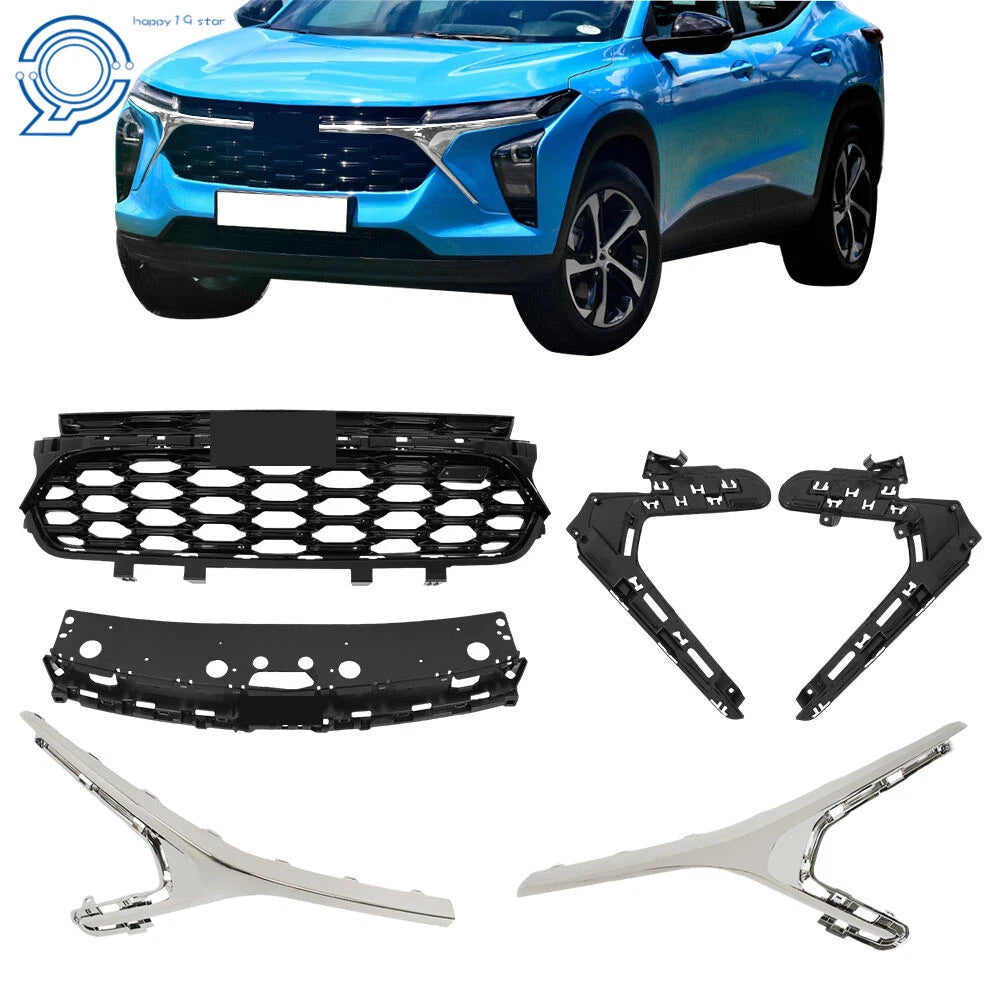 Front Bumper Grille with Chrome Trim for Chevrolet Trax RS (2023–2024)