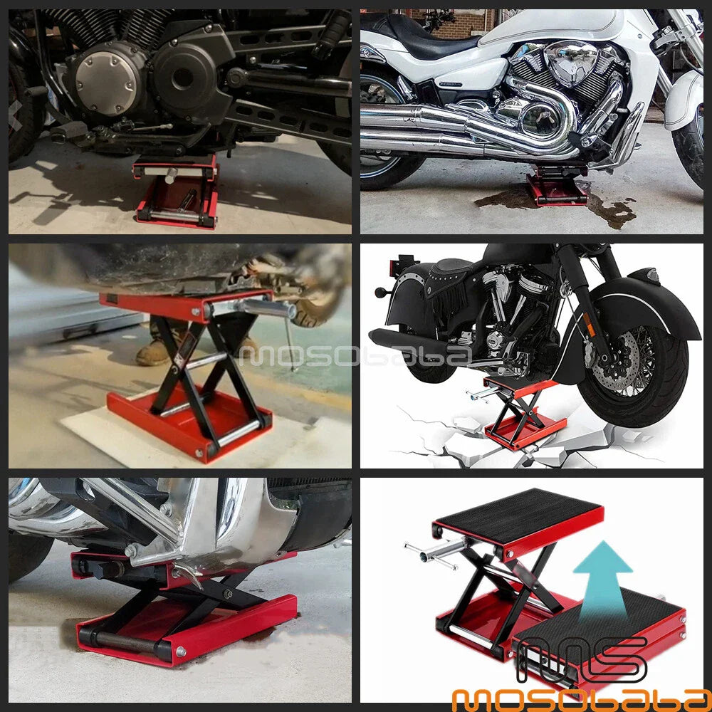 Motorcycle Scissor Lift Jack Stand for Honda Dirt Bike ATV Cruiser