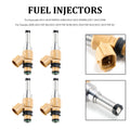 Set of 4 Fuel Injectors 49033-0034 297500-0640 2C0-13761-00-00 for Yamaha YZF R1 R6 (1998–2023)