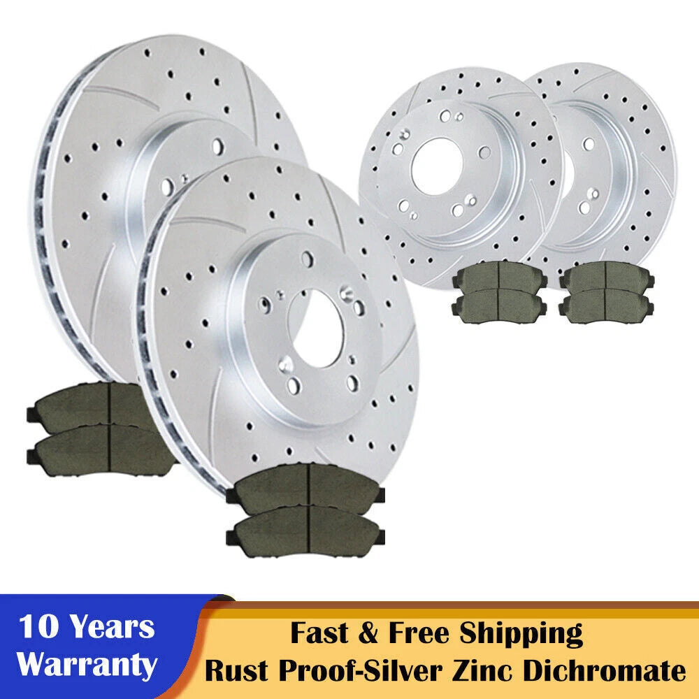 Drilled Rotors & Ceramic Brake Pads for Honda Accord (2008–2017)