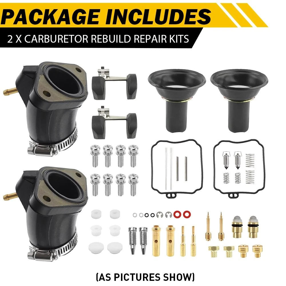 Carburetor Rebuild Kit for Yamaha V Star 650 XVS650 (1998–2016) 4TR-13596-01-00