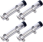 Set of 4 Stainless Steel Fishing Rod Holder Brackets for Boat Transom