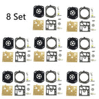 Set of 8 Carburetor Gasket Kit for Walbro K22-HDA (Chainsaw Trimmer)