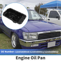 1 Pc Engine Oil Pan No.1210165010 for Toyota Hilux (1988–1997) Steel Black