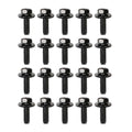Set of 20 Body Bolts for Honda (M6-1.0 x 20mm, 10mm Hex, 17mm Washer)