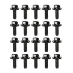Set of 20 Body Bolts for Honda (M6-1.0 x 20mm, 10mm Hex, 17mm Washer)