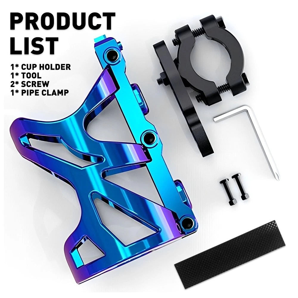 Drink Bottle Holder Cup Mount for ATV Bicycle Motorcycle (18-32MM Handlebar)