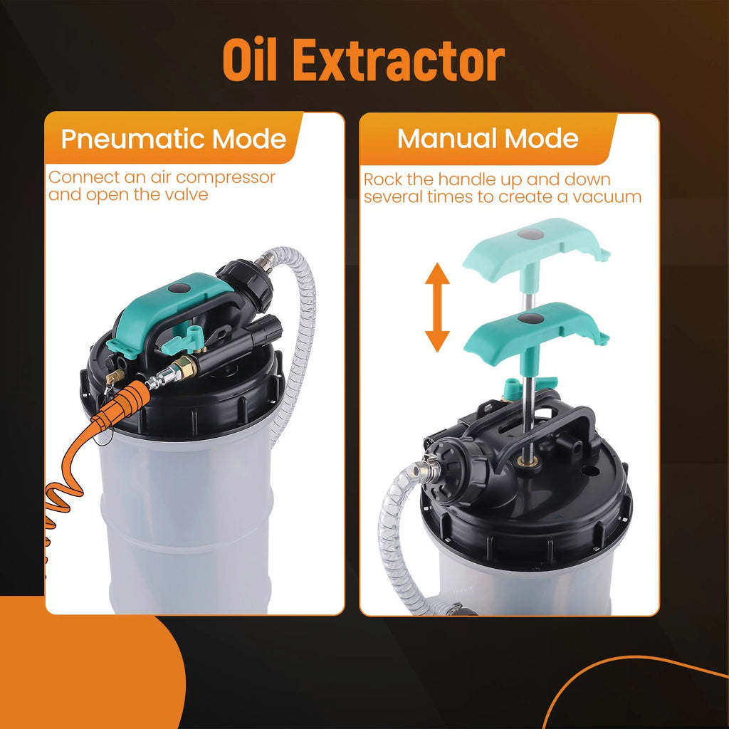 7.5L Dual Mode Oil Extractor for Car (Manual & Pneumatic)