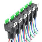 6 Pack of Fused Relay Harnesses for Automotive Lighting Accessories