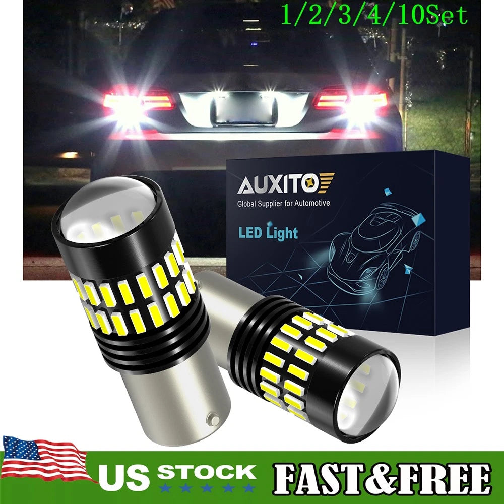 Set of 2 7506 Reverse LED Backup Light Bulbs for Make Model