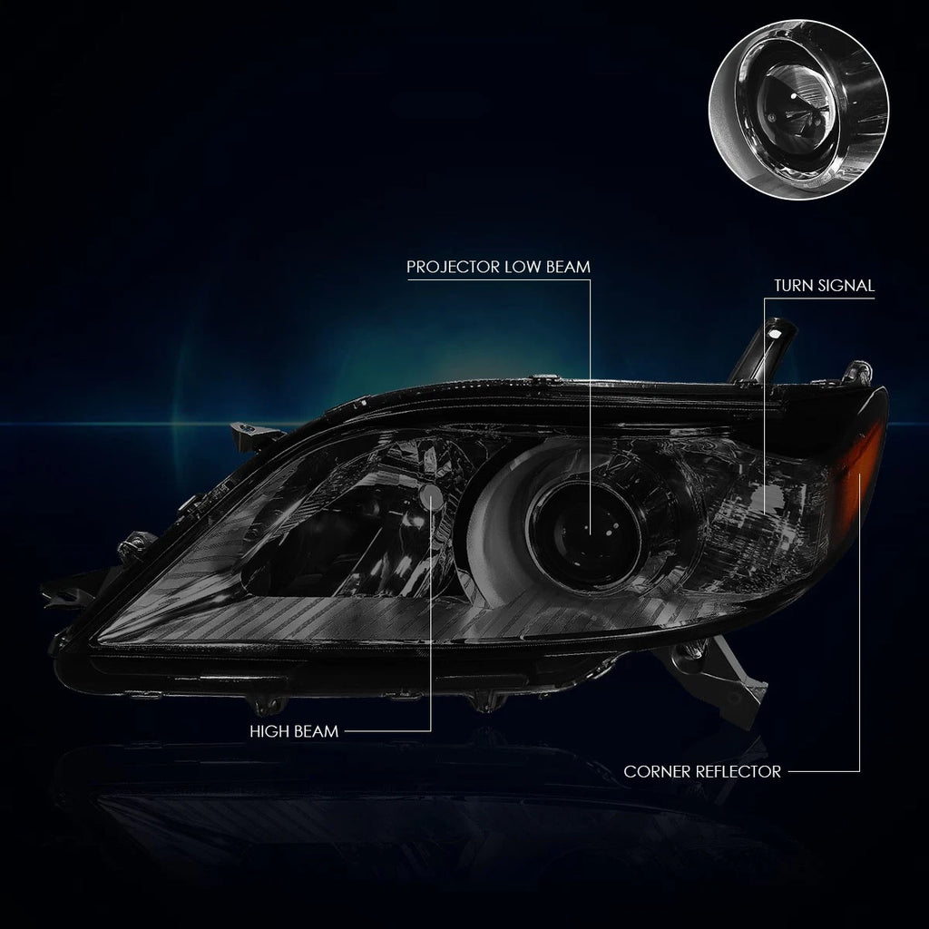 Headlight for Toyota Sienna XL30 (2011–2020) Chrome Housing Smoked Lens